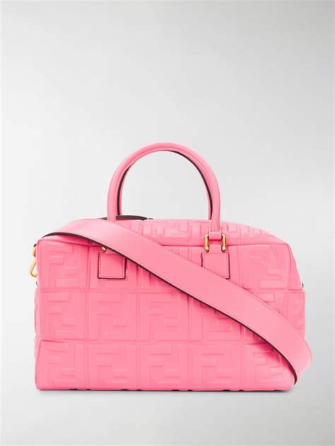 vintage fendi pvc boston bag|fendi pink leather boston bag.